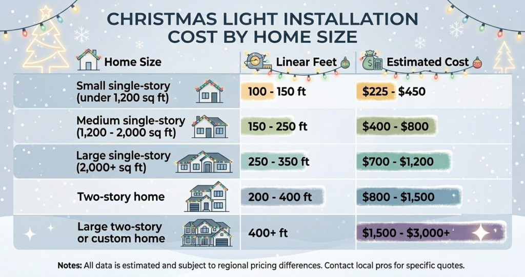 image Christmas Light Installation Cost by Home Size
